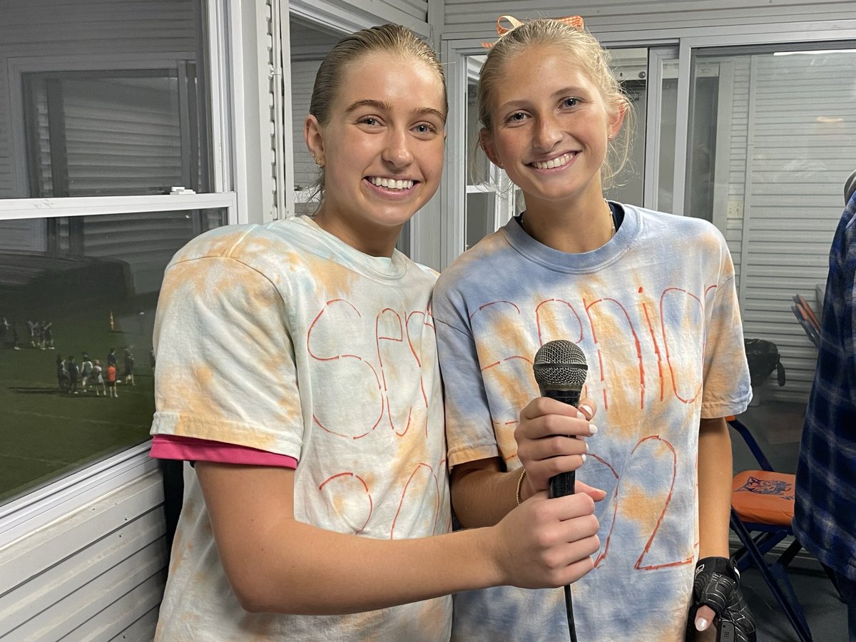 Great job singing the National Anthem by seniors Frances Fiegen and Natalie Lesch!!!