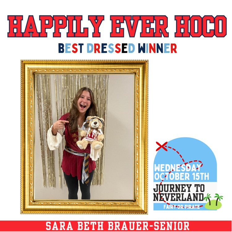 StrayhornHigh's tweet photo. π΄ββ οΈ Happily Ever Hoco β25! π΄ββ οΈ
Day Three: Fairy or Pirate Day βοΈ
Our Best Dressed Winner β Senior Sara Beth Brauer β brought her best pirate style and claimed the treasure! ππ΄
Homecoming spirit is full sail ahead! #Hoco25 #MustangPride #BestDressed https://t.co/eZxHNIyjuv