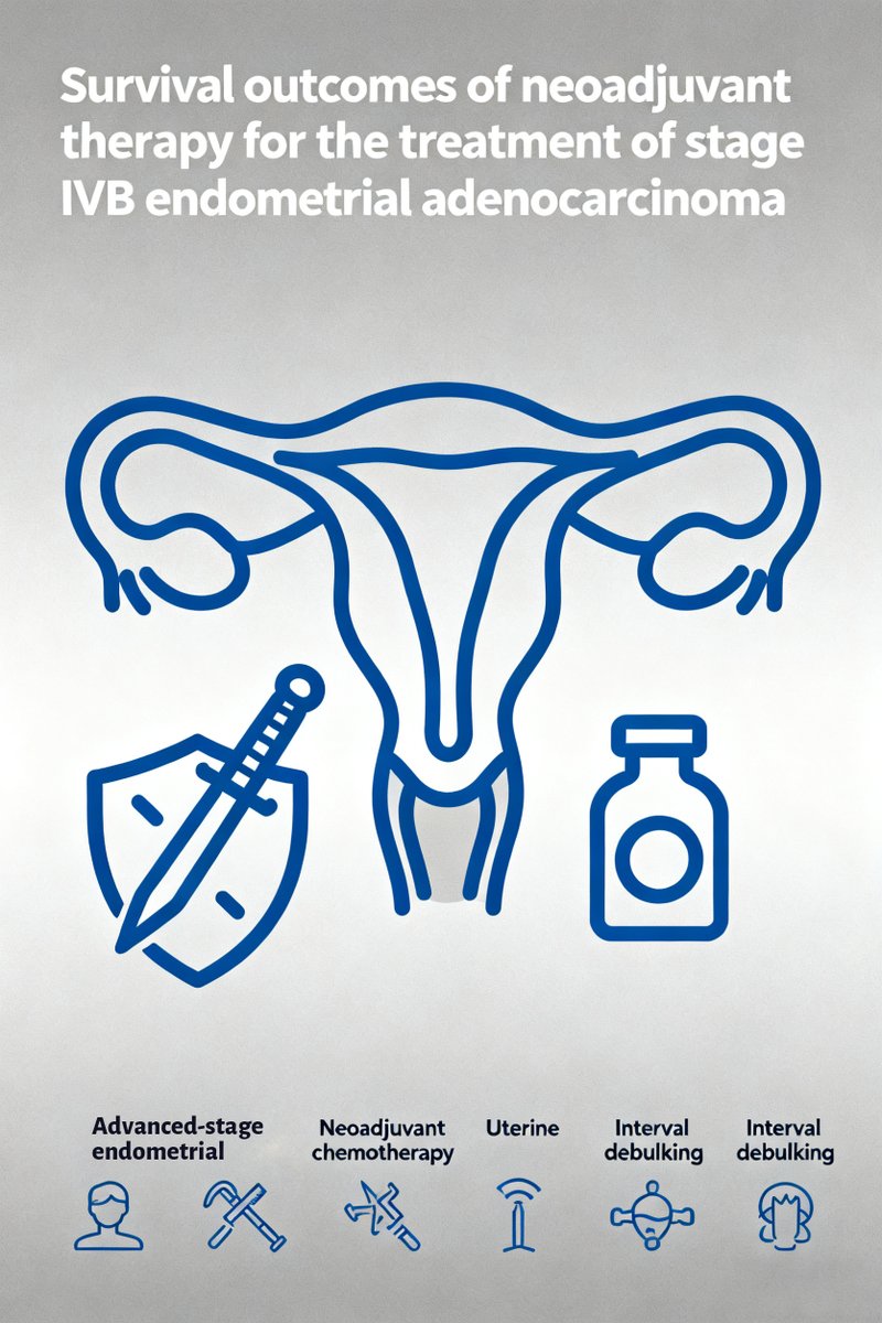 🩺Study: Neoadjuvant therapy matches PDS survival in stage IVB endometrial cancer, surgery key! 
🏠Affiliation:<a href="/uthsc/">The University of Tennessee Health Science Center</a> 
📚Read more:ejgo.net/articles/10.22…
#WomensHealth #Oncology #Research