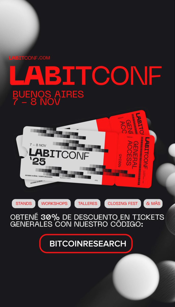 🔥 Nos llena de orgullo anunciar que este año somos comunidad aliada de #LABITCONF2025 <a href="/labitconf/">LABITCONF</a> 

 El evento que desde 2013 une a bitcoiners, builders y soñadores de todo el mundo llega nuevamente a Buenos Aires, 7–8 NOV.

 💡 Más de 250 speakers globales, 7 escenarios y +13K