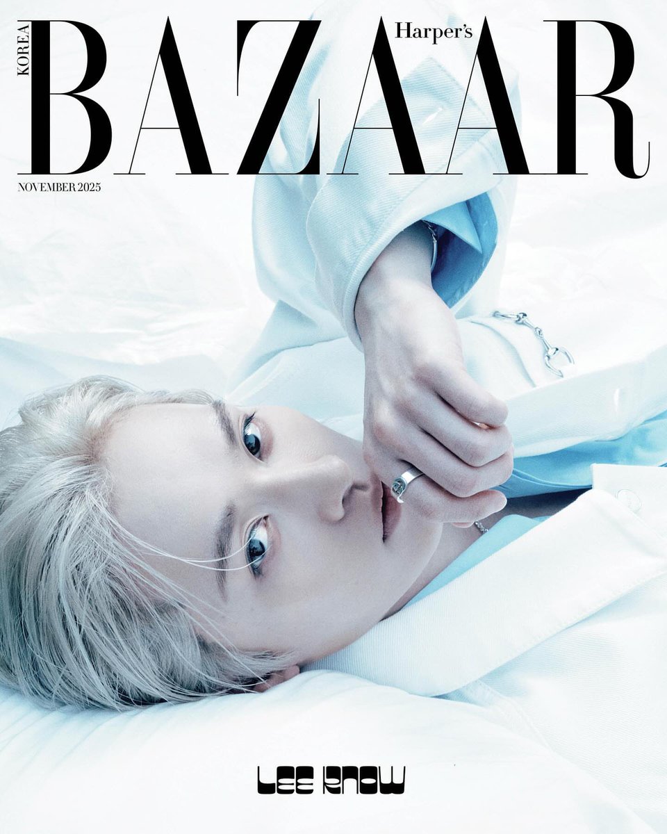 韓国雑誌BAZAAR11月号の表紙はStrayKidsのリノくん😻❣️❣️❣️ お顔