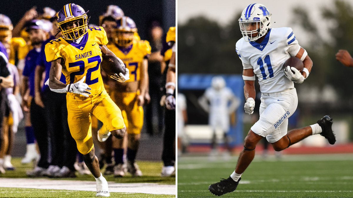 DRC Sports (@sports_drc) on Twitter photo Two of northern Denton County’s top running backs collide in a huge local clash between Sanger and Krum.
Reggie Jones and Will Holland spearhead dominant run games that have been the foundation for both squads' unbeaten starts in district.
Story: dentonrc.com/sports/high_sc… Two of northern Denton County’s top running backs collide in a huge local clash between Sanger and Krum.
Reggie Jones and Will Holland spearhead dominant run games that have been the foundation for both squads' unbeaten starts in district.
Story: dentonrc.com/sports/high_sc…