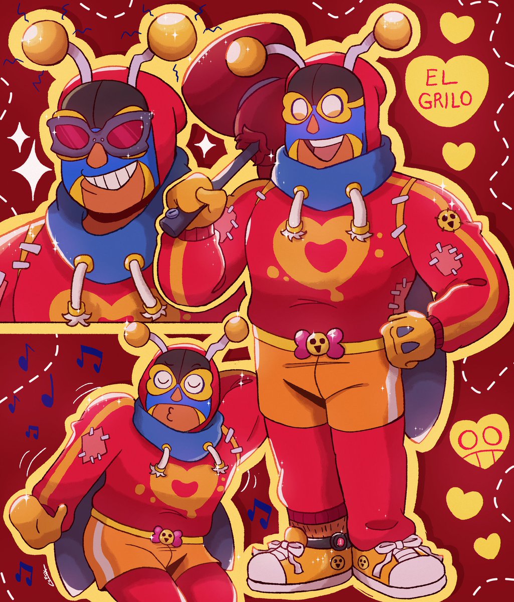 El Grilo!! ❤️💛
#BrawlStars #BrawlStarsArt