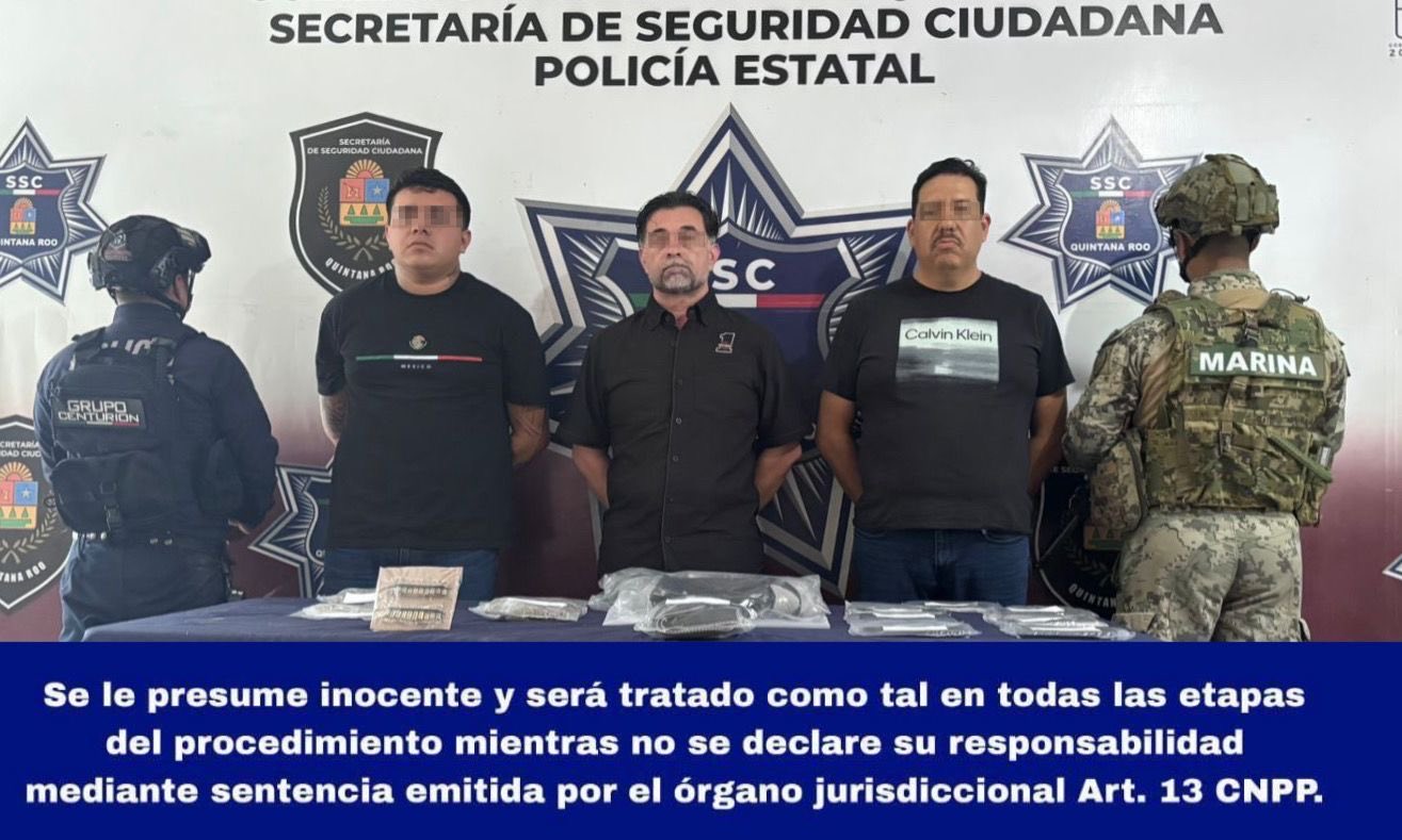 Capturan a presuntos narcomenudistas en Cancún