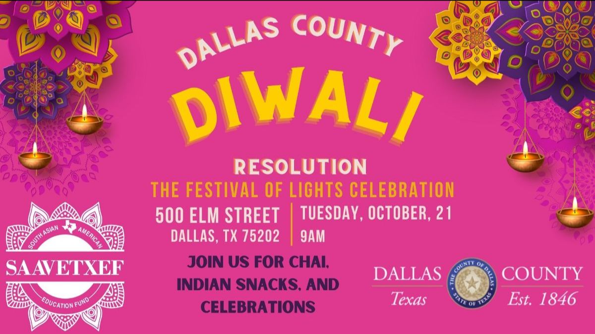SaavetxEF's tweet photo. 🌸 What’s Happening This Week: Diwali Dallas Proclamation, South Asian History, Youth &amp; Voting! - https://t.co/bYJSu5pWIH https://t.co/CHQZXNumo5