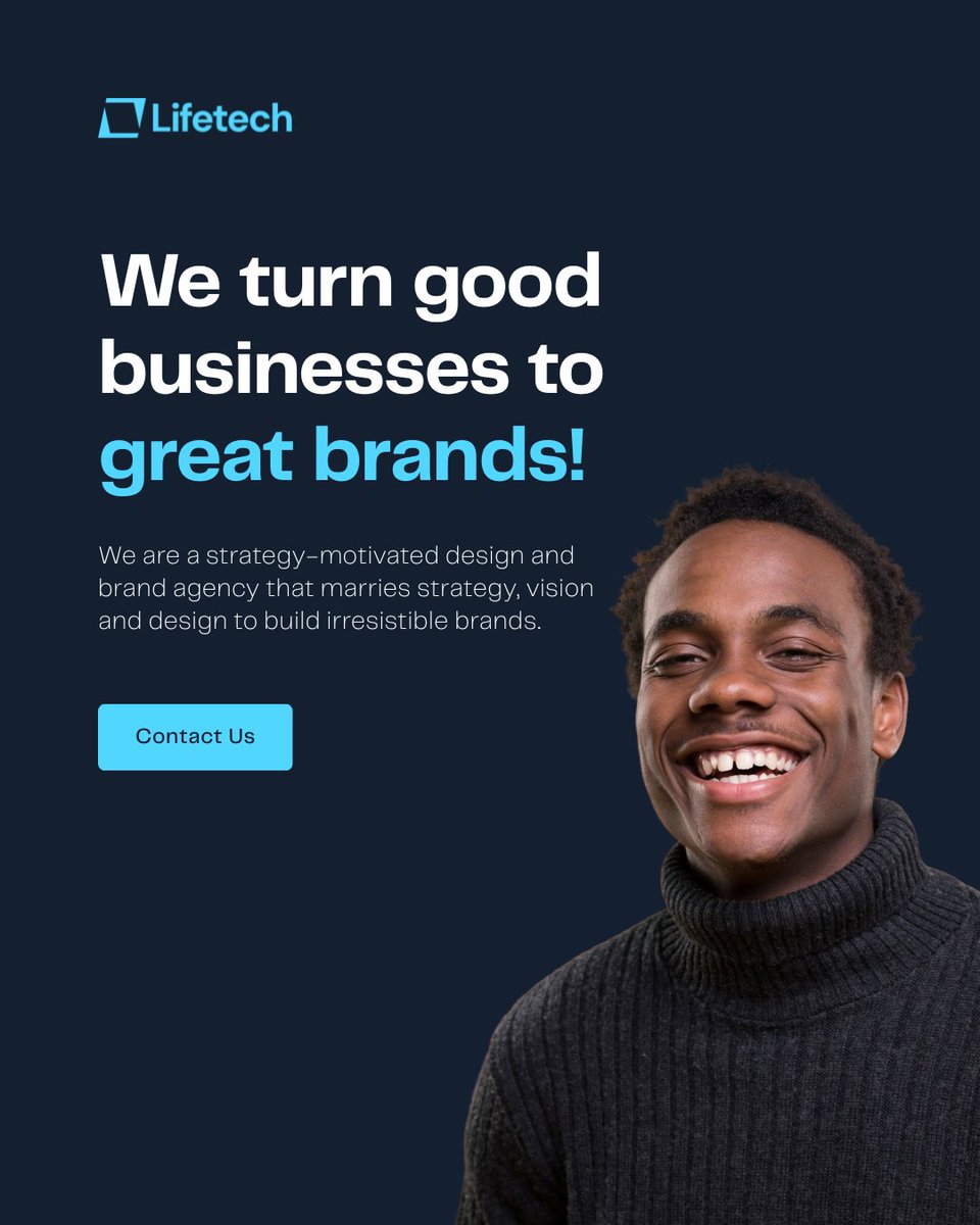 Ltconsults's tweet image. We turn good businesses into great brands! 🔥

Welcome to Lifetech Consults, where creativity meets strategy and ideas come alive.
We help your brand stand out, grow stronger, and shine brighter than ever. 🌍

We’re just getting started. 🚀

#lifetech #tech #goals #Business