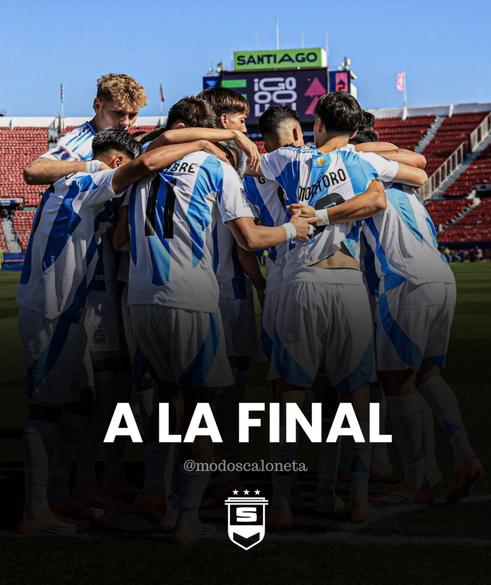 Scalonados's tweet photo. ¡ARGENTINA A LA FINAL DEL MUNDIAL SUB-20, CARAJOOOOOO!

QUE SIGAN HABLANDO. 🇦🇷😅 https://t.co/qrMqDx7cSm