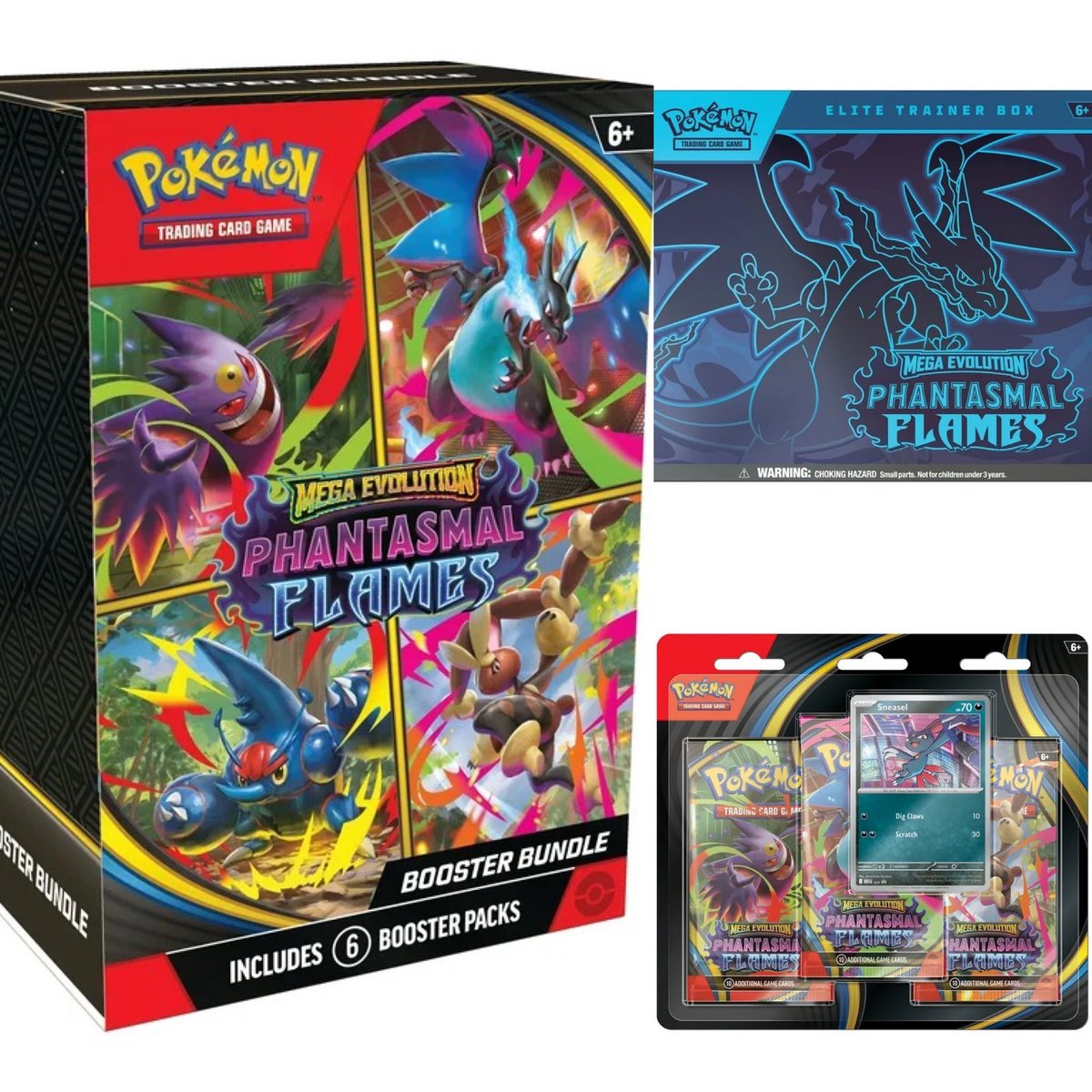 Pokémon Phantasmal Flames could drop in 5 mins at Walmart!
.
ETB - goto.walmart.com/9LoAO4
Bundle - goto.walmart.com/yqNyjN
3-pack - goto.walmart.com/radGLj
.
#Ad #Pokemon #TradingCards #Collectibles