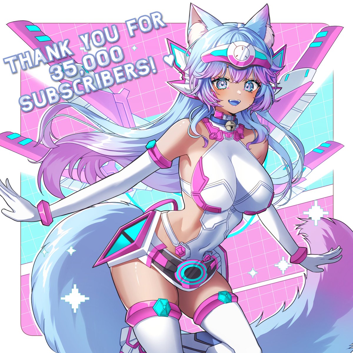 I just hit 35K Subscribers on youtube, Mechies! 🤖💕

Thank you for supporting your favorite android catgirl Vtuber! It means so much to me!

art/ <a href="/8931ponzu/">白菜ポンズ🎨</a> #MechaMaraArt #Vtuber #Vtubers