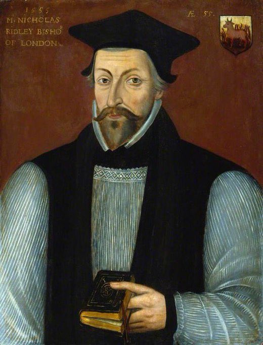 jdmccafferty's tweet image. 15 Oct 1555: Nicholas Ridley is degraded from the episcopate - bishop of #London - #otd. Burnt at the stake next day in #Oxford with Latimer.