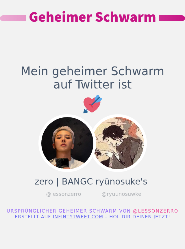 lessonzerro's tweet photo. Mein geheimer Schwarm auf Twitter ist @ryuunosuwke

➡️ https://t.co/n2t8c4BNmy https://t.co/qSSkTucgfq