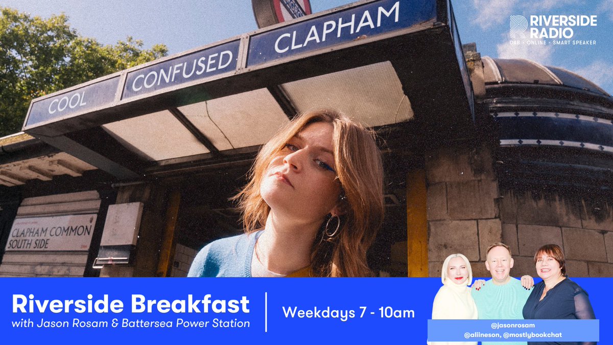 Riverside Radio (@thisisriverside) on Twitter photo ☕ TOMORROW on Riverside Breakfast with <a href="/JasonRosam/">Jason Rosam</a> & <a href="/BatterseaPwrStn/">Battersea Power Station</a>
🎵 Singer/songwriter <a href="/daisyveacock/">daisy’s cool and confused</a> joins <a href="/JasonRosam/">Jason Rosam</a> & <a href="/mostlybookchat/">Mostly book chat</a> to chat about her latest track 'Cool, Confused, Clapham' - which is also this week's TRACK OF THE WEEK on Riverside Radio!
🕖 Tune in ☕ TOMORROW on Riverside Breakfast with <a href="/JasonRosam/">Jason Rosam</a> & <a href="/BatterseaPwrStn/">Battersea Power Station</a>
🎵 Singer/songwriter <a href="/daisyveacock/">daisy’s cool and confused</a> joins <a href="/JasonRosam/">Jason Rosam</a> & <a href="/mostlybookchat/">Mostly book chat</a> to chat about her latest track 'Cool, Confused, Clapham' - which is also this week's TRACK OF THE WEEK on Riverside Radio!
🕖 Tune in