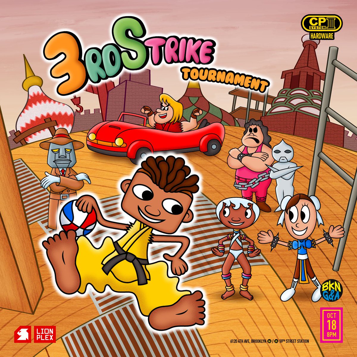 Drew a flyer for the next 3rd Strike tournament <a href="/ArcadeBrooklyn/">Brooklyn Games & Arcade</a> - this Saturday October 18

#3rdstrike #StreetFighter #fanart