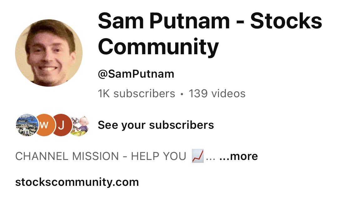 Sam Putnam - Stocks Community on YouTube tweet media