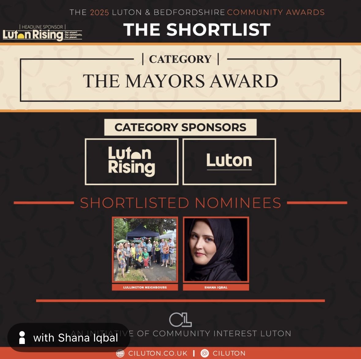 Delighted to see that two of our brilliant colleagues have been shortlisted for the Luton &amp; Bedfordshire Community Awards! Congratulations <a href="/dolanhockey/">L Dolan</a> and <a href="/shana1Qbal/">Shana Iqbal</a> #communityawards