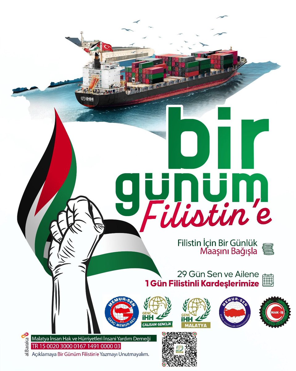 Bir çiçekle bahar gelmez ama her bahar bir çiçekle başlar.Filistini gül bahçesine çevirmek için bir çiçekte sen ek…<a href="/gencmemursen/">Genç Memur-Sen</a>