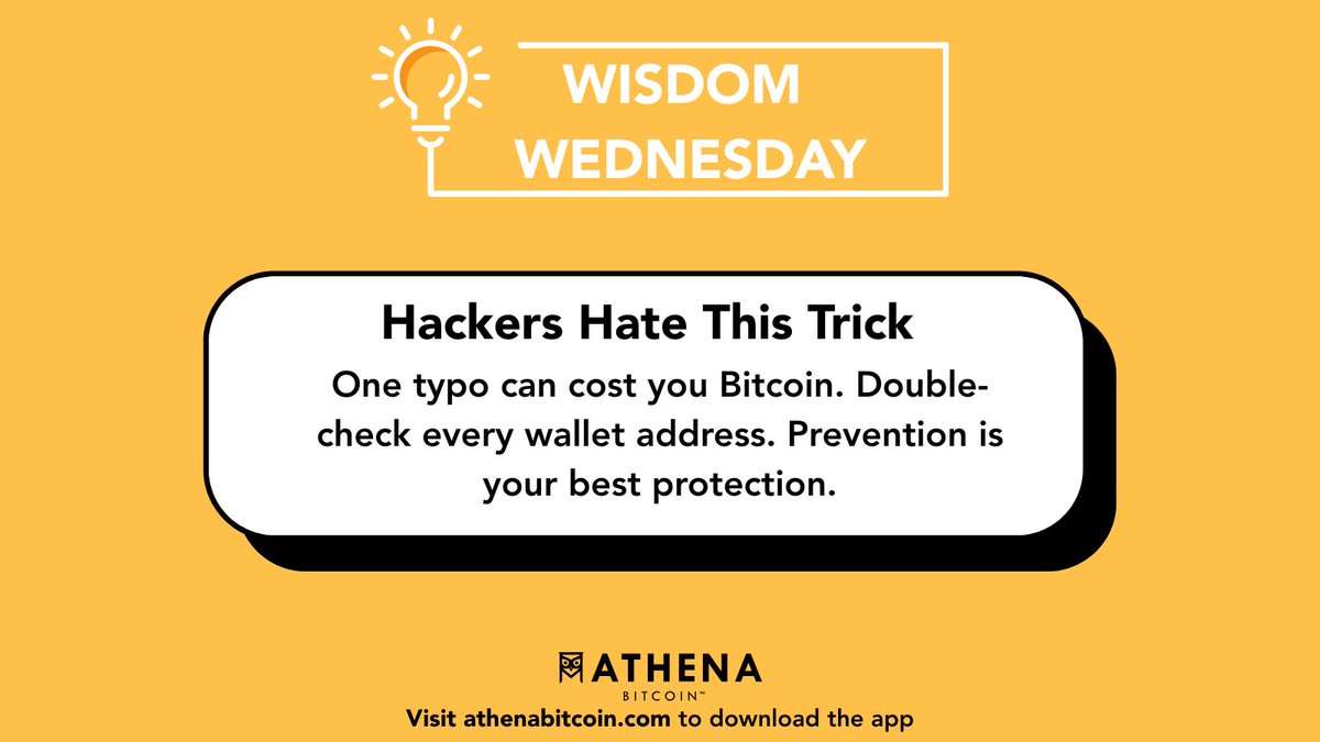 One typo in a wallet address = Bitcoin lost. Slow down. Double-check.  Confirm. Prevention is the best protection.
