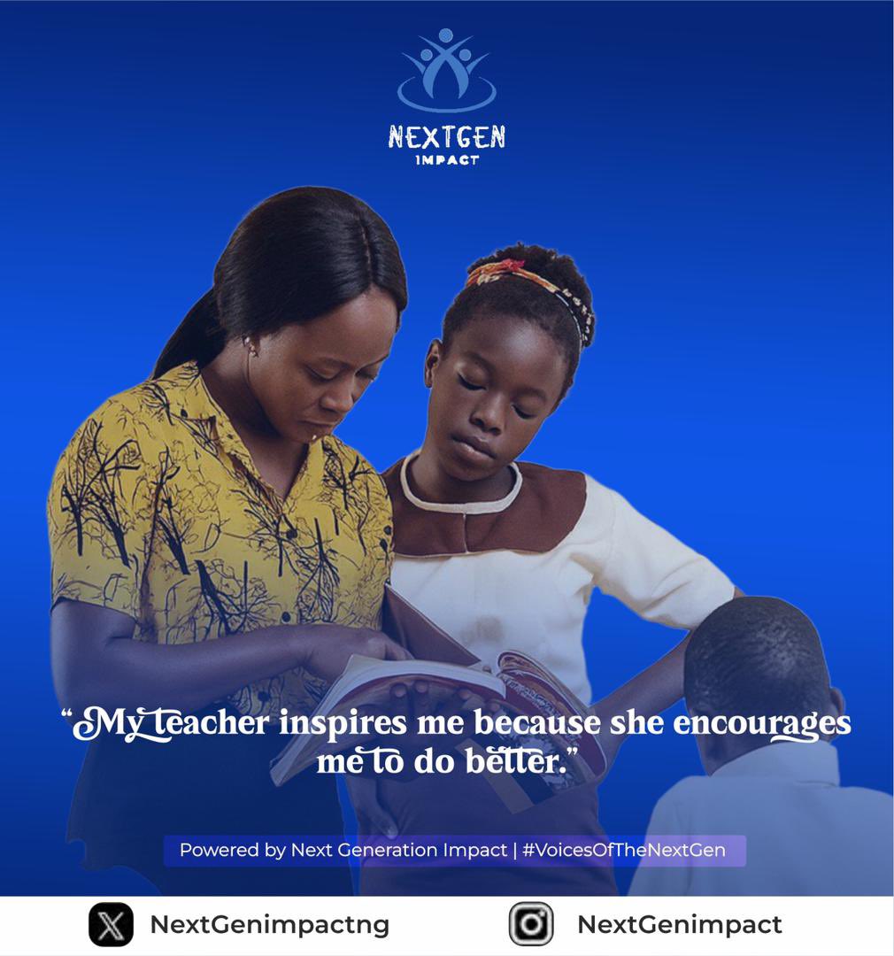 nextgenimpactng's tweet photo. 🌟 Voices of the Next Generation 🌟
Straight from our survey: here’s what inspires young people across Nigeria.
➡️ Swipe through these powerful responses!
Who inspires YOU? Share below 👇
#NGO #nextgenimpact https://t.co/XLga472whi