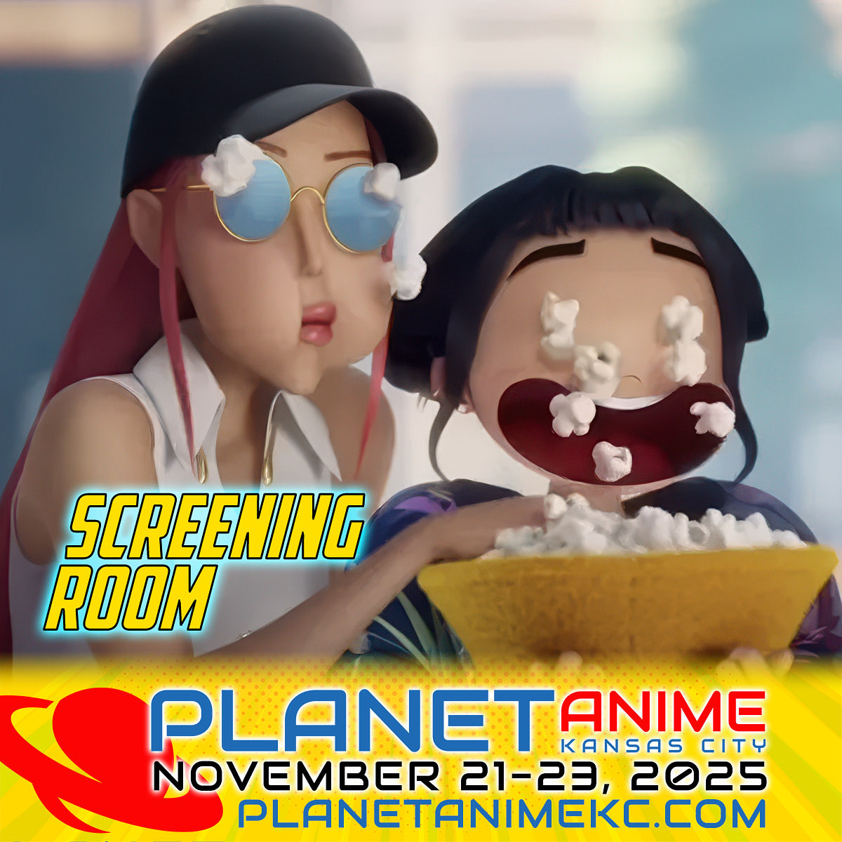 🍿See you in the screening room!

Take a quiet break from the exhibit floor and stop by our screening room in room 2503A! This experience is included with your admission credential. 

🎟️Get your tickets at PlanetAnimeKC.com!