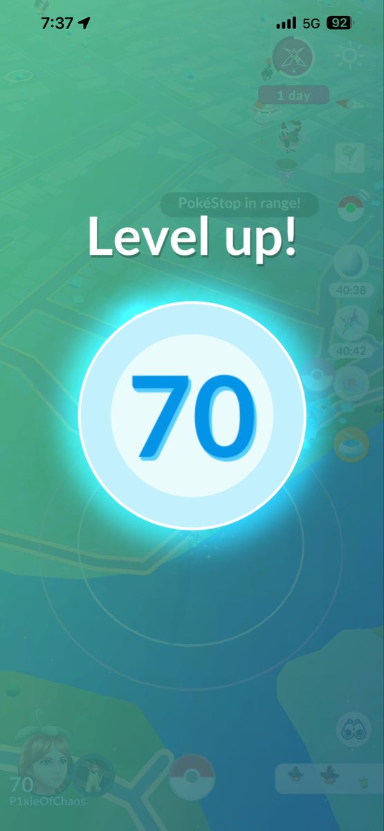 chaospixie6667's tweet image. Ladies and gents it’s here #level #70 #PokemonGO #Pokemon good luck