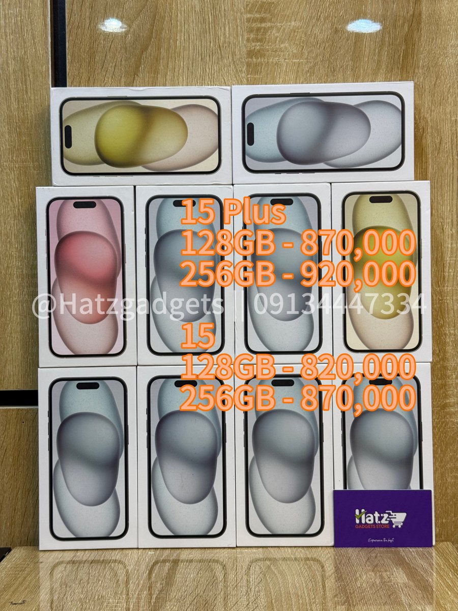 Hatzgadgets's tweet photo. iPhone 15 Series (New-Active BH100 0cc)
iPhone 14 Series (Open Box)

Physical + ESIM

15 Pro Max - 1,350,000
15 Pro - 1,110,000
15 Plus - 870,000
15 - 820,000

14 Pro Max - 910,000
14 Pro - 820,000
14 Plus - 610,000
14 - 560,000

DM/Call:09134447334/Ikeja

Nigeria Reno Osimhen https://t.co/t4Dn5QzdZU