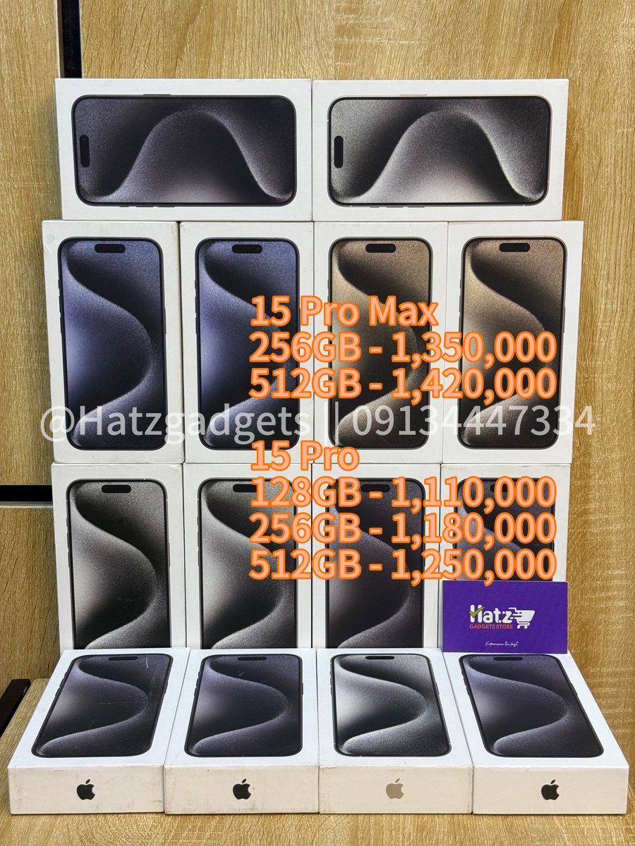 Hatzgadgets's tweet photo. iPhone 15 Series (New-Active BH100 0cc)
iPhone 14 Series (Open Box)

Physical + ESIM

15 Pro Max - 1,350,000
15 Pro - 1,110,000
15 Plus - 870,000
15 - 820,000

14 Pro Max - 910,000
14 Pro - 820,000
14 Plus - 610,000
14 - 560,000

DM/Call:09134447334/Ikeja

Nigeria Reno Osimhen https://t.co/t4Dn5QzdZU