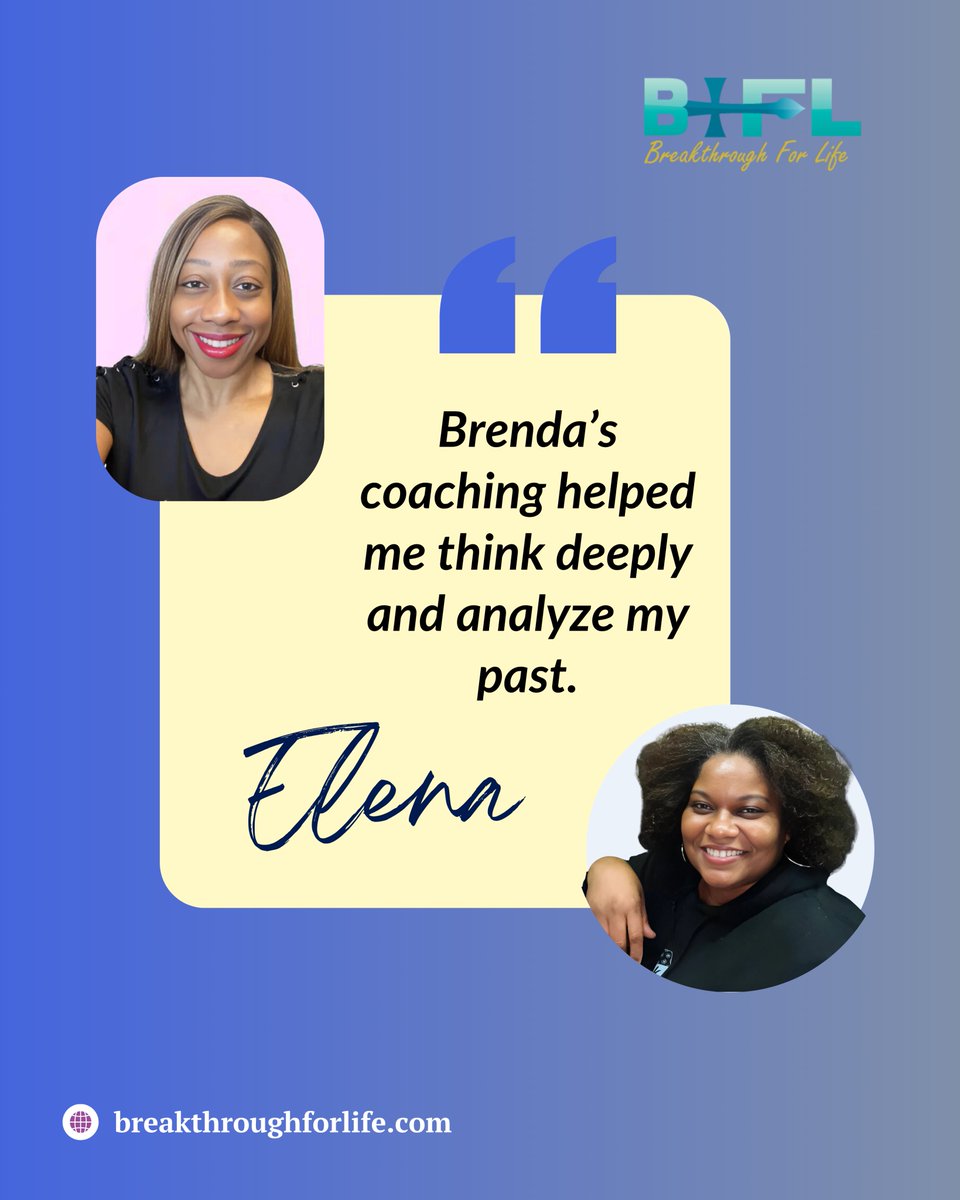 btflcoachbu's tweet photo. “Brenda’s life coaching style was to get me to think, to dig deep, and to analyze my past."

🙏 Thank you, Elena, for sharing your powerful story of transformation. We’re honored to be part of your breakthrough journey.

#clientlove #btfltestimony https://t.co/MiideCi4KZ