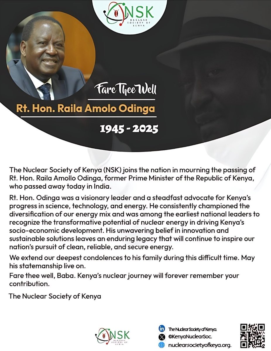 Nuclear Society of Kenya tweet media