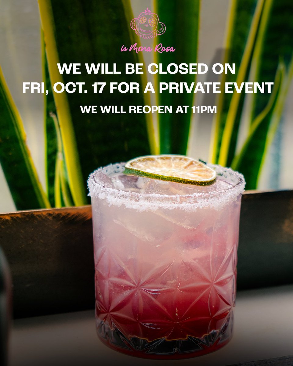 We will be closed on Friday, October 17 from 5-10PM for a private event. We will reopen at 11PM for Sexy Sapphic: Emo Night.

Want to host your own private event? Email us at events@cornerbarmgmt.com.
