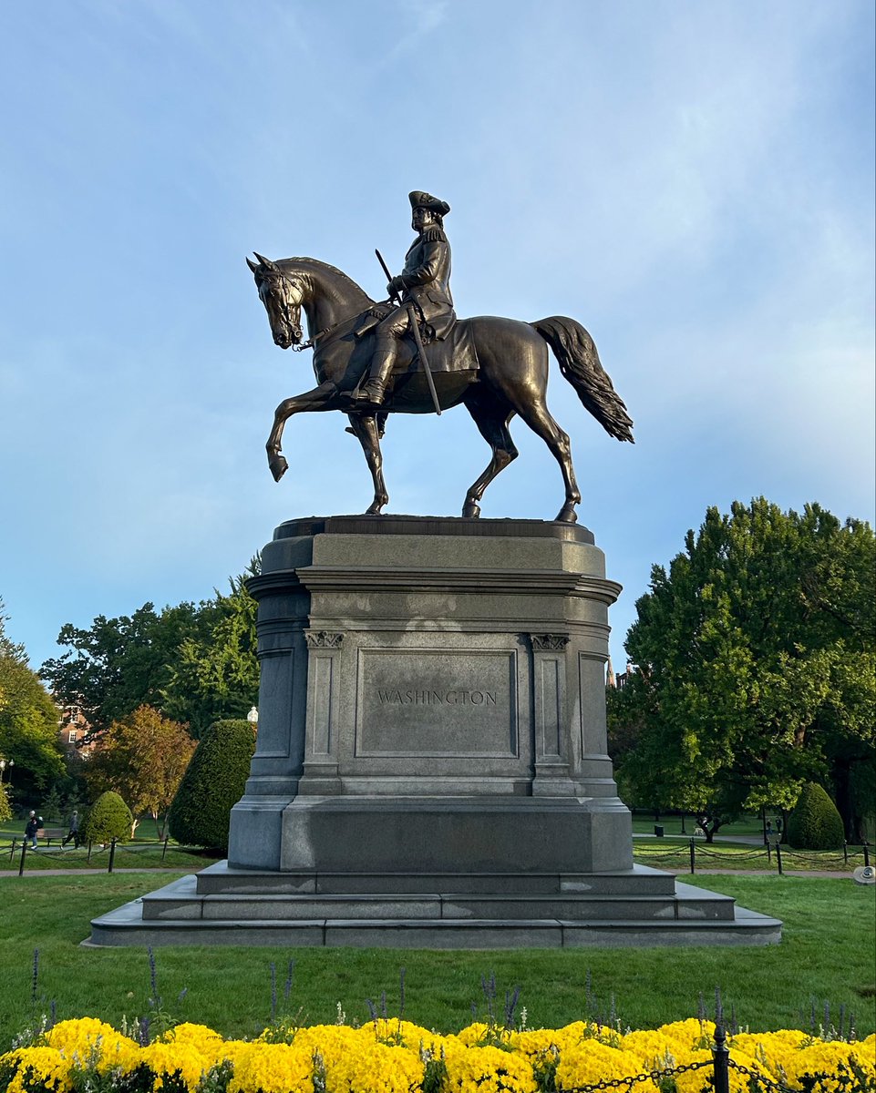 Somewhere with George in Boston Commons. The right light took forever this morning.