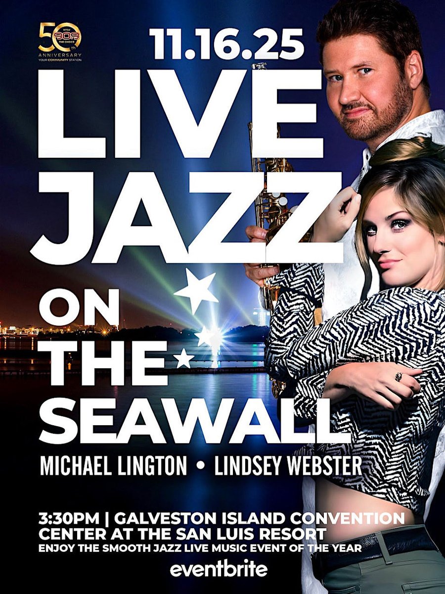 GALVESTON, TX ‼️ I’m so excited to come play for you alongside my dear friend @lindseywebs on November 16th. We’re doing a doubleheader for Jazz on the Seawall — it’s going to be an incredible night of music! 
Visit michaellington.com for more info and 🎟️

See you there 🙌