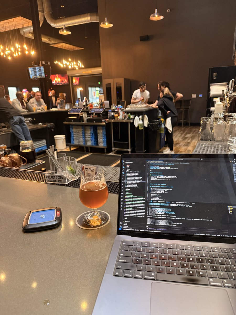 Didn’t take lunch today! Just one of those back to back meeting days so….. fortunately a mate called me up and asked if I wanted to get a pint 🍺 at <a href="/jailbreakbrewco/">Jailbreak Brewing Co</a> &amp; I’m in my old spot where I spent many a hours coding their app now volunteer coding agents for <a href="/maconanp/">macona</a> !