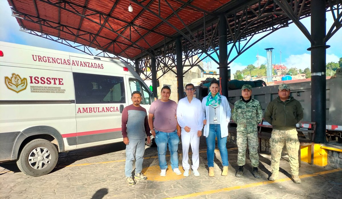 martibatres's tweet image. Un equipo médico del @ISSSTE_mx recorre las comunidades de San Joaquín, Querétaro y municipios aledaños que fueron afectados por las lluvias.