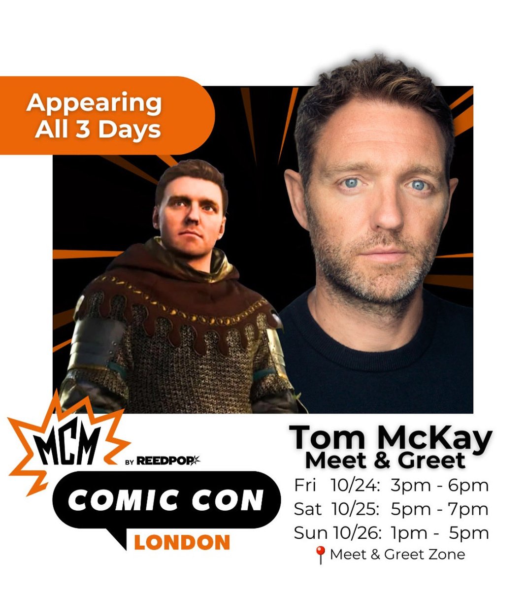 Tom McKay (@thisistommckay) on Twitter photo Happy to announce I’ll be heading to <a href="/MCMComicCon/">MCM Comic Con</a> London in 8 days time!! 
Been a juggle with work schedules, so only there for a few hours each day, but I can’t wait to see those of you that can make it-very glad we made it work 🫶🏻
#mcmlondon #mcmcomiccon #mcmcomicconlondon Happy to announce I’ll be heading to <a href="/MCMComicCon/">MCM Comic Con</a> London in 8 days time!! 
Been a juggle with work schedules, so only there for a few hours each day, but I can’t wait to see those of you that can make it-very glad we made it work 🫶🏻
#mcmlondon #mcmcomiccon #mcmcomicconlondon