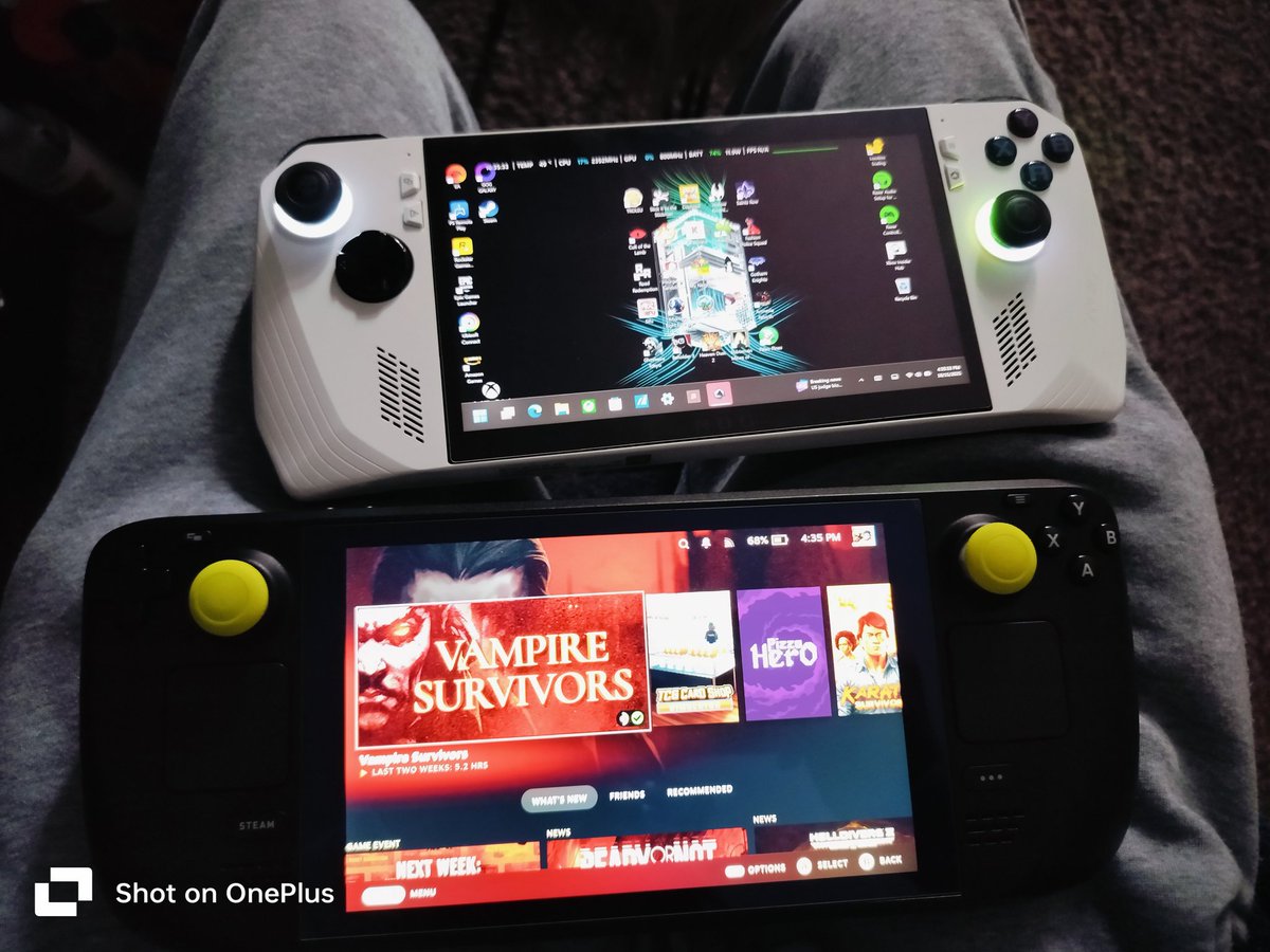 87Redd's tweet image. #HandheldPCs
#Steam
#RogAlly
Playing Indy and simulator games on these... Steam Deck on beta so it can tweak the updates every other day 😁 Whatever I can&apos;t play on the Deck, I can definitely play on the Rog Ally... Enjoy yo shhhhh. 😁🛸🩸💯