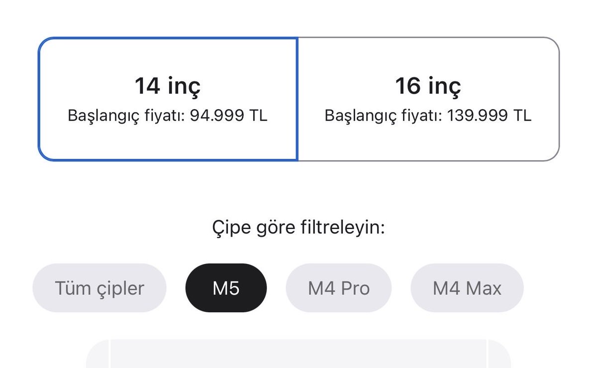  M5 çıkmış, Pro ve Max maalesef çıkmamış. sadece 14 inç var. #reklam değil