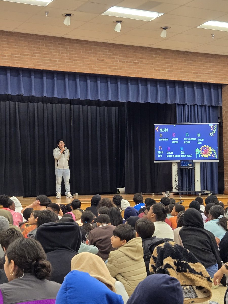 And today our students went to Whetstone ES to celebrate Hispanic Heritage Month! 🧡💙 <a href="/NadyaBriggs/">Nadya Briggs-WMHSAP</a> <a href="/WMRinePTSA/">Watkins Mill HS PTSA</a> <a href="/NadyaBriggs/">Nadya Briggs-WMHSAP</a> <a href="/MsRoberson_WMHS/">Veena Roberson</a> <a href="/WMHS_SBA/">Edwin Solano</a> <a href="/AP_DrValverde/">Francisco J. Valverde-Daniels -WMHS AP</a> <a href="/WMHSAPWiggins/">Rines Assistant Principal Wiggins</a> <a href="/PrincipalDWA/">David W. Adams,</a> <a href="/CSMCPS_Leader/">Hope L. McGuire</a>