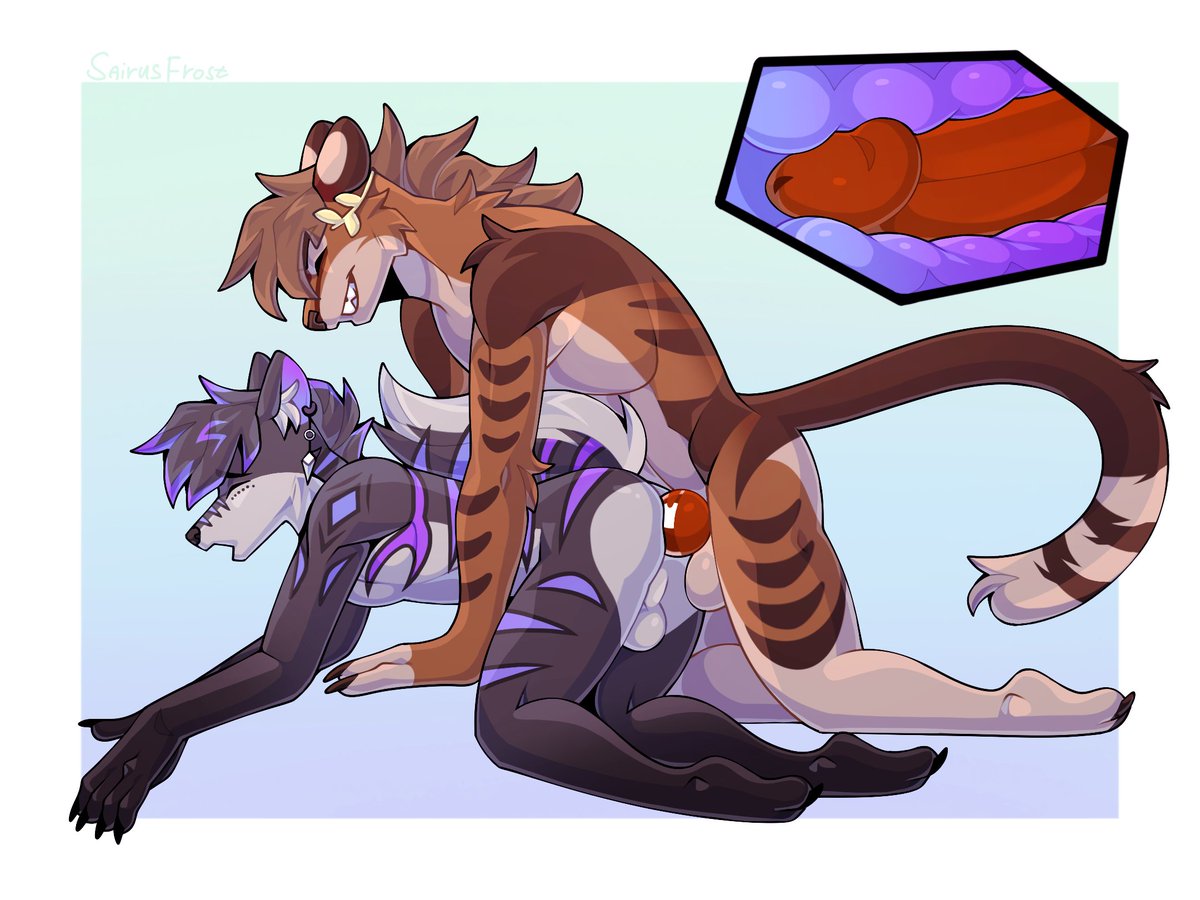 Stripes in heat 🐯💦[COMMS]

"I made sure to keep his stripes warm inside and out"

Artist🎨: furaffinity.net/user/sairusfro…

FT. <a href="/SinfulTigerFox/">🔞 Cinix AfterDark 🔞</a>💜

Like❤️&amp; RT🔁for more
#nsfw #furrynsfw #furrylewd #lewd #furry #yiff #rexouium #gay #furryyiffart #Femboy