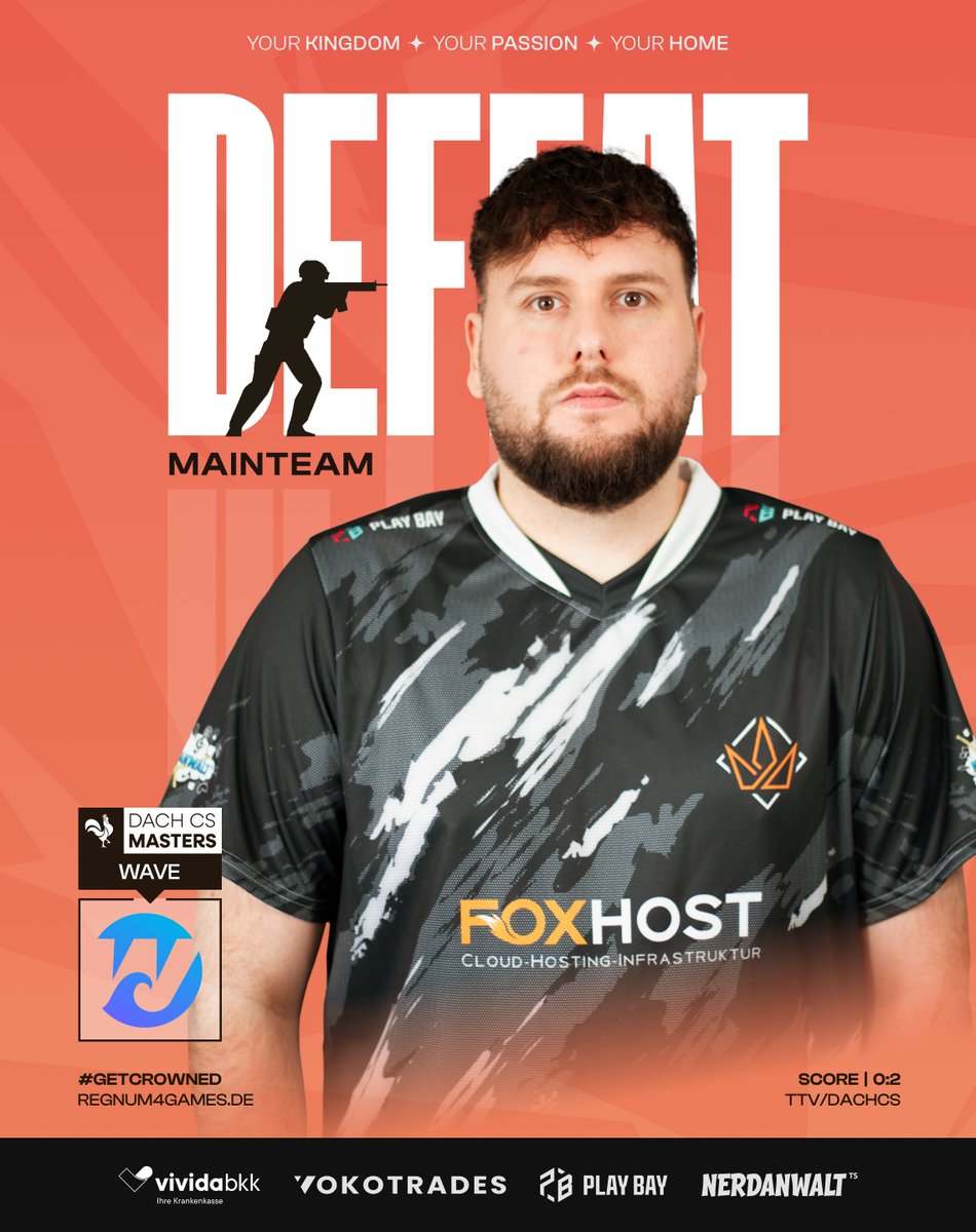 regnum4games's tweet image. Leider keinen Wellenbrecher dabei gehabt 🌊
GGWP @WaveAUTCS 

#DACHCSMasters