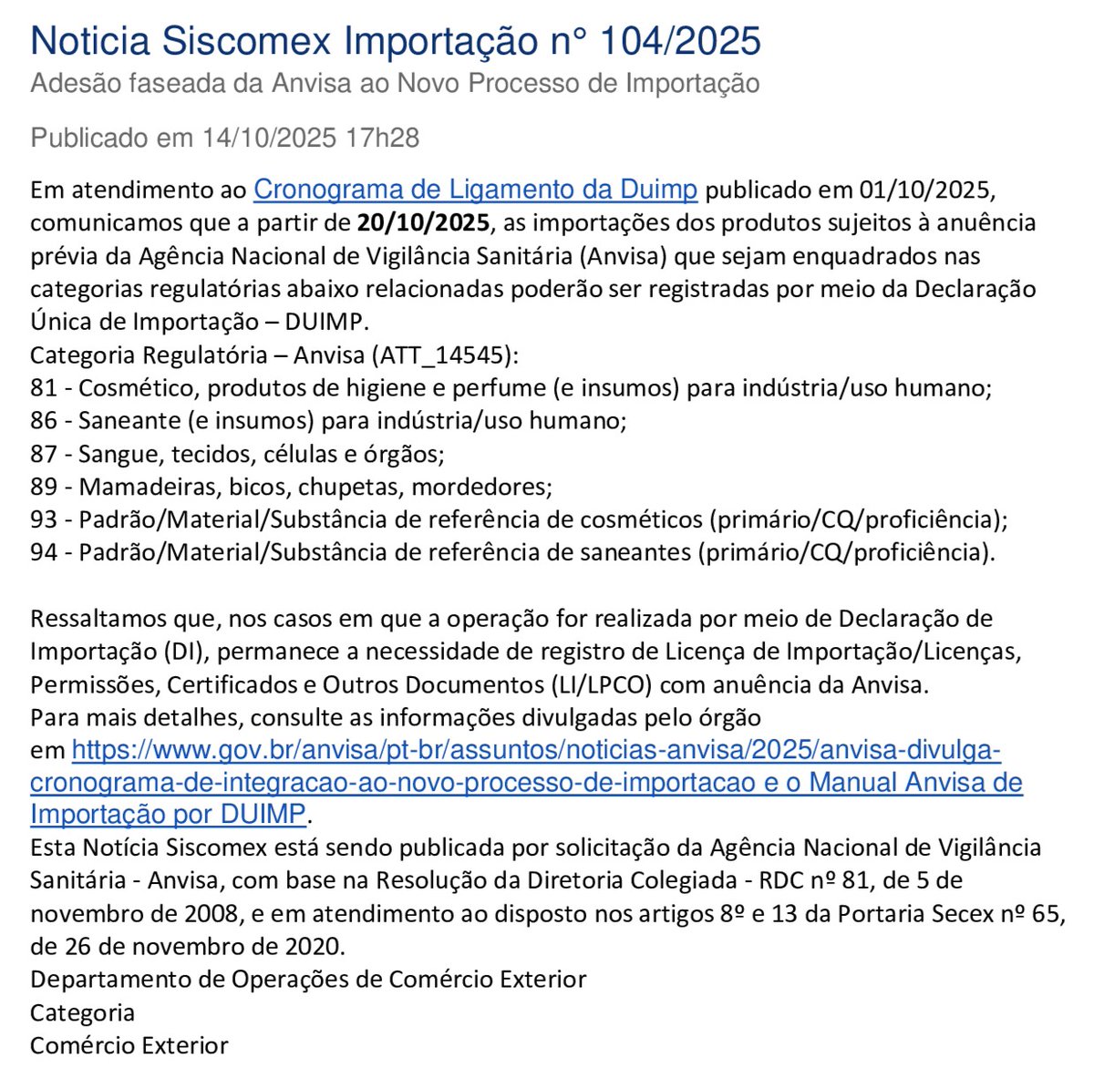 avejus58's tweet photo. Notícias Siscomex
Participe do curso
Importação Despacho Aduaneiro e As Rotinas e Procedimentos
Para Inscrição acesse:
https://t.co/15V8gJYae5
manuel@orientadoraduaneiro.com.br https://t.co/yWkk5CKLY6