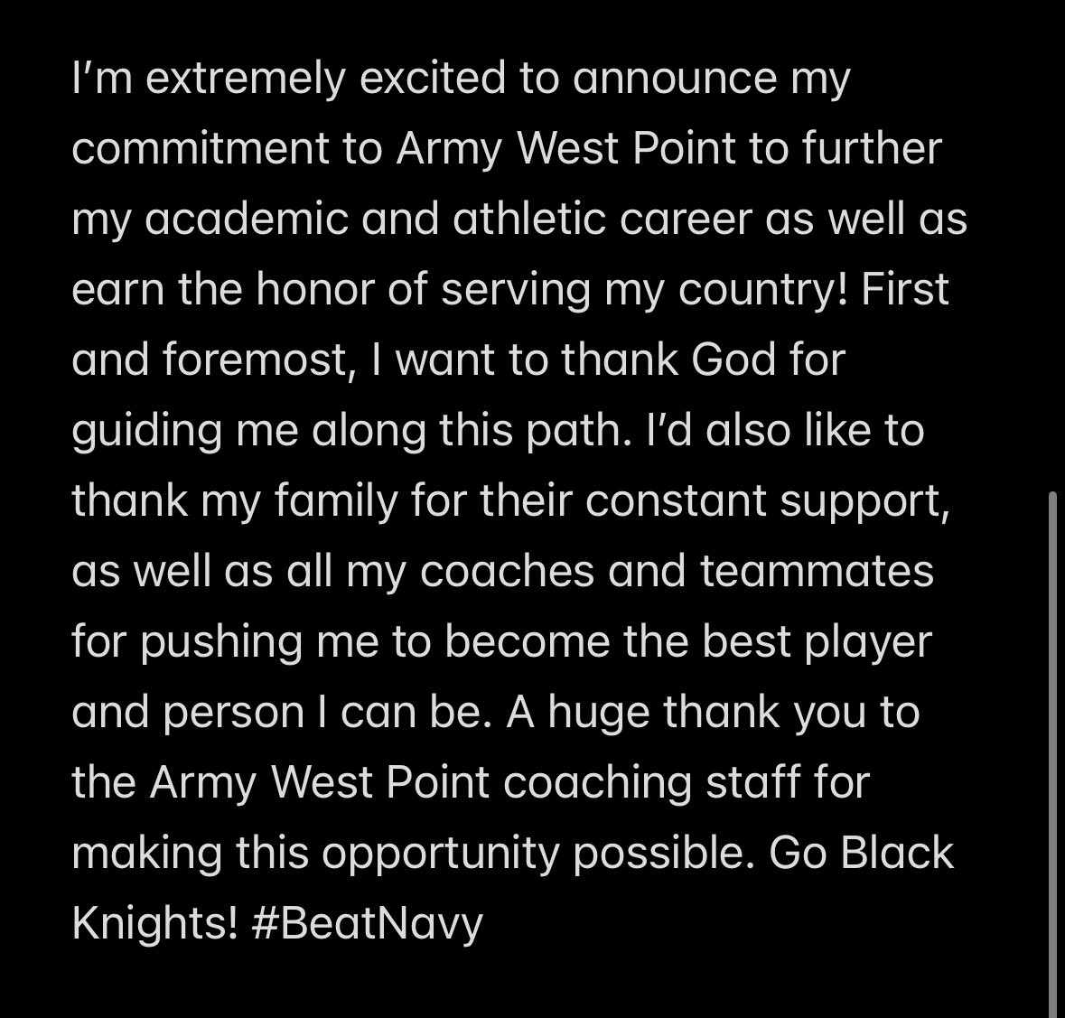 Committed! Go Black Knights⚔️ <a href="/TA450/">The Barn</a> <a href="/SlammersNorth/">Slammers North</a> <a href="/fossil_baseball/">Fossil Ridge Baseball</a> <a href="/PrepBaseball_CO/">Prep Baseball Colorado</a> <a href="/ArmyWP_Baseball/">Army Baseball</a>