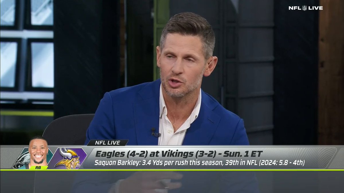 "47 negative plays for [the Eagles'] offense this year. ... [They need] to get Saquon going downhill."

.@danorlovsky7 believes the Vikings are a good matchup to get the Eagles' run game going 💨 