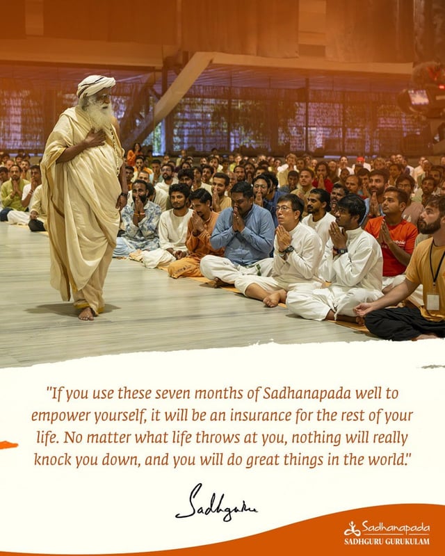 Are you looking to establish balance, clarity and emotional stability?

Or are you looking for spiritual growth or do you want to live an intense and energetic life?

Then #Sadhanapada is what you are looking for!

Apply now
Sadhguru.co/Sadhanapada
#SadhguruGurukulam