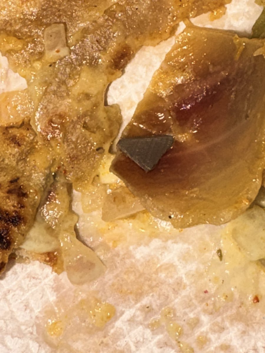 AzuShaik's tweet photo. @ZoneKaati I felt some sharp object while chewing roll upon checking I found broken blade piece. 0% hygiene and 100% health risk. #kouzinaconnect 
@fssaiindia , @fcsca_karnataka , @zomatoin ,@zomatocare https://t.co/YJ7lhBQO0x
