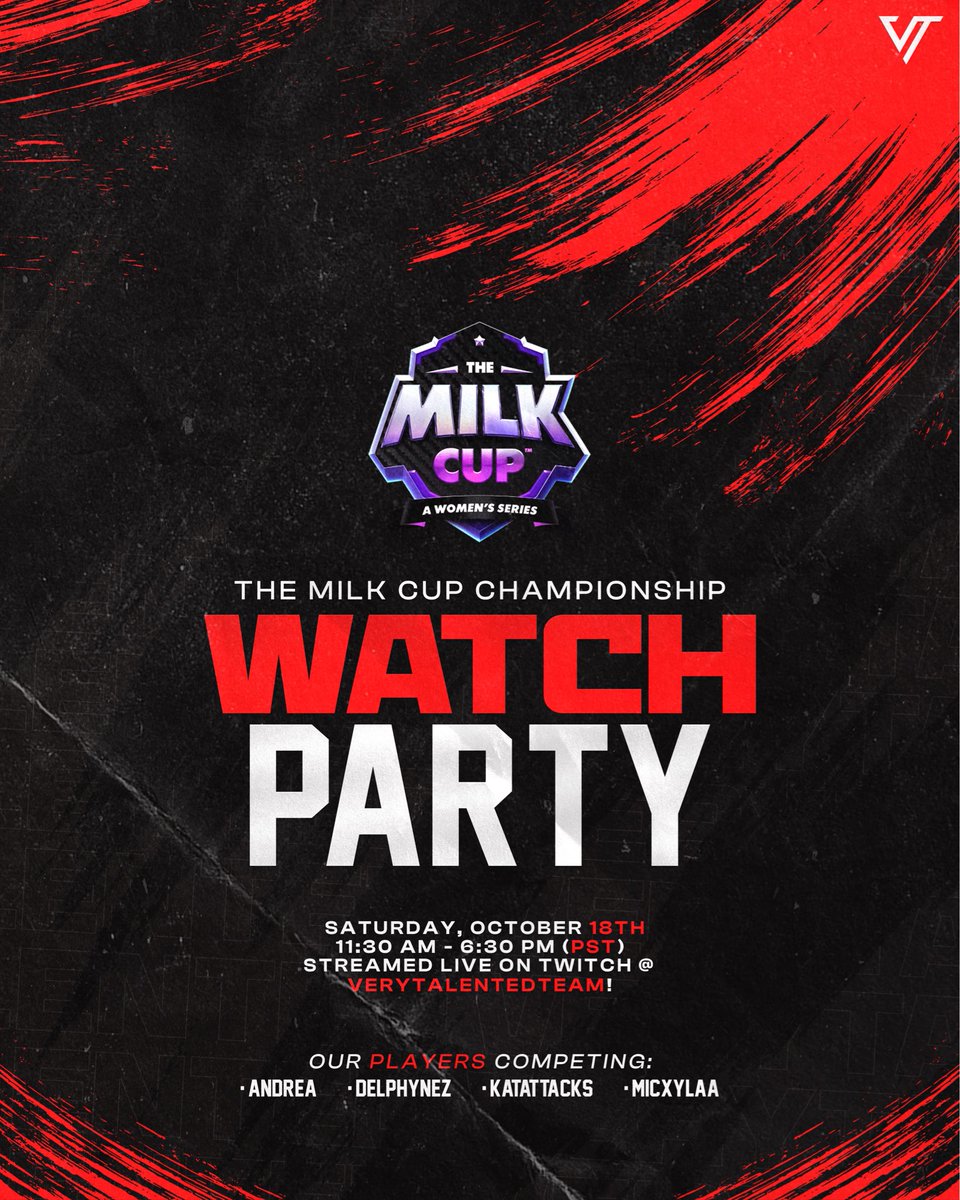 We’re ready!

Our team is hosting an epic watch party for our players dominating the Milk Cup.

Join our team this Saturday for the non-stop action, hype, and exclusive behind-the-scenes vibes!