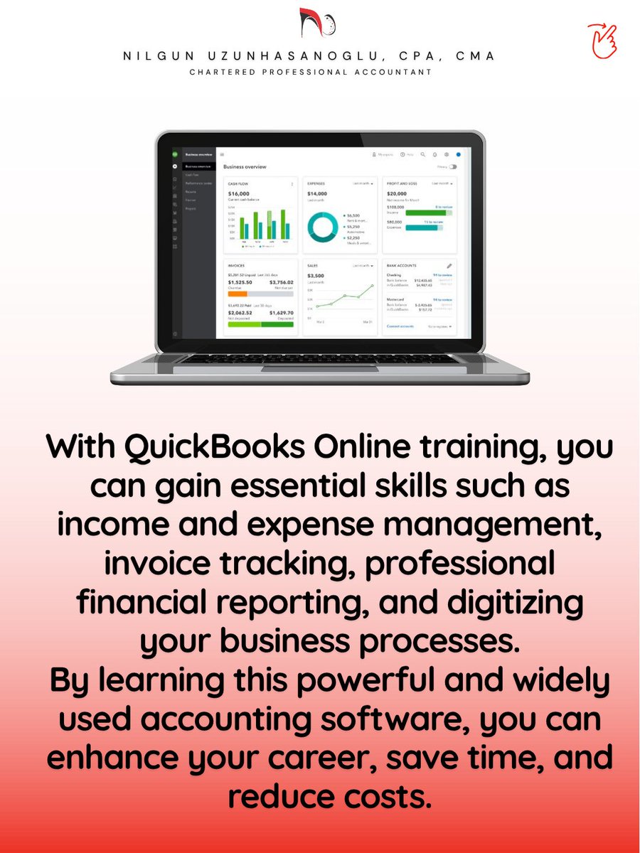 NUzunhasanoglu's tweet image. ✅ If you want to stand out in your career, our QuickBooks Online training provides a great advantage in the international business world.

💬 For more information or to learn more about our training programs, contact us today!

#QuickBooks #QuickBooksOnline #QuickBooksTraining