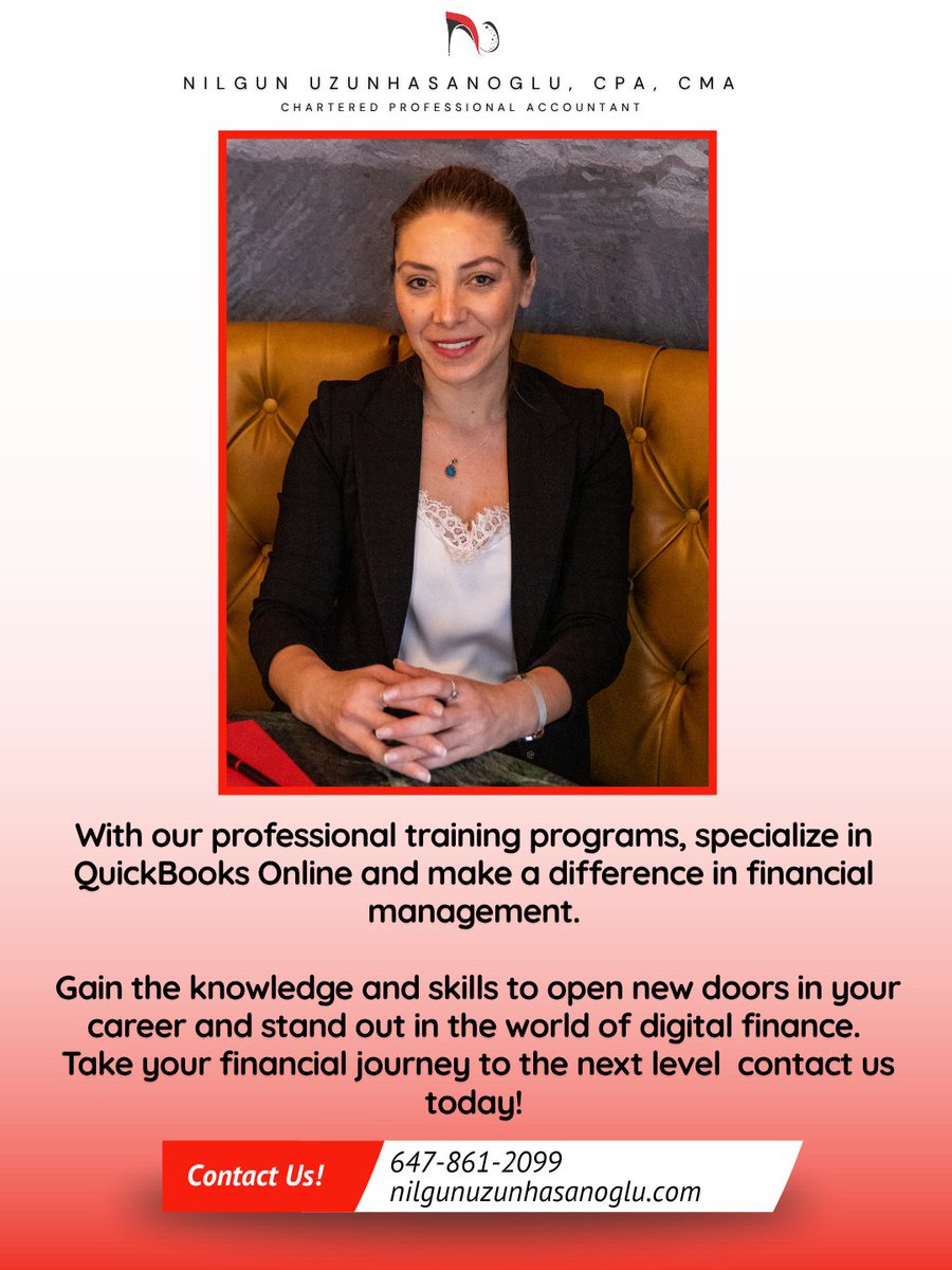 NUzunhasanoglu's tweet image. ✅ If you want to stand out in your career, our QuickBooks Online training provides a great advantage in the international business world.

💬 For more information or to learn more about our training programs, contact us today!

#QuickBooks #QuickBooksOnline #QuickBooksTraining