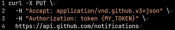 0xndavd's tweet image. The solution I found was to get a Personal Access Token from the Developer Settings with notifications scope
And make an empty PUT request to api dot github dot com /notifications
It will remove all unread notifications