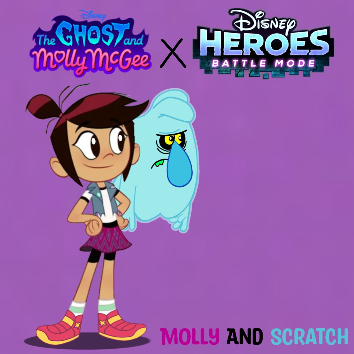WilliamJon28384's tweet photo. Disney Heroes Battle Mode: Molly And Scratch.👻👻👻👻👻👻 @DisneyHeroesRPG #DisneyHeroesBattleMode #Tgamm #TheGhostAndMollyMcgee #MollyMcgee #Scratch #ScratchMcgee #ScratchTheGhost #DisneyIdea #DisneyHeroesBM #MollyAndScratch #DisneyGames #Disney #DisneyChannel #DisneyFanart https://t.co/P5fED879sN