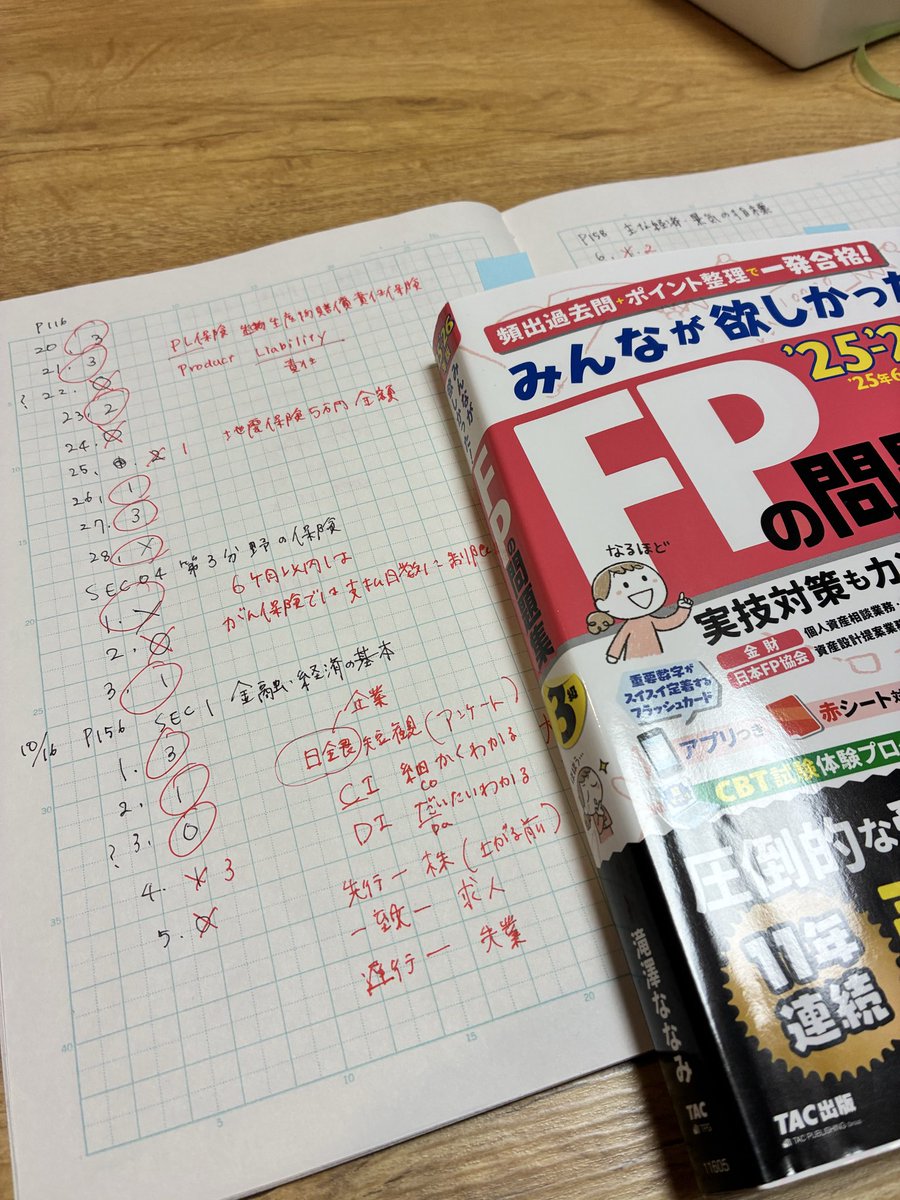 朝活5:30〜6:00
みんほし問題集p156〜167
ほんださんのYouTube、話し方なのかわかりやすい
ほんださんのも全部みてみよう
#FP3級